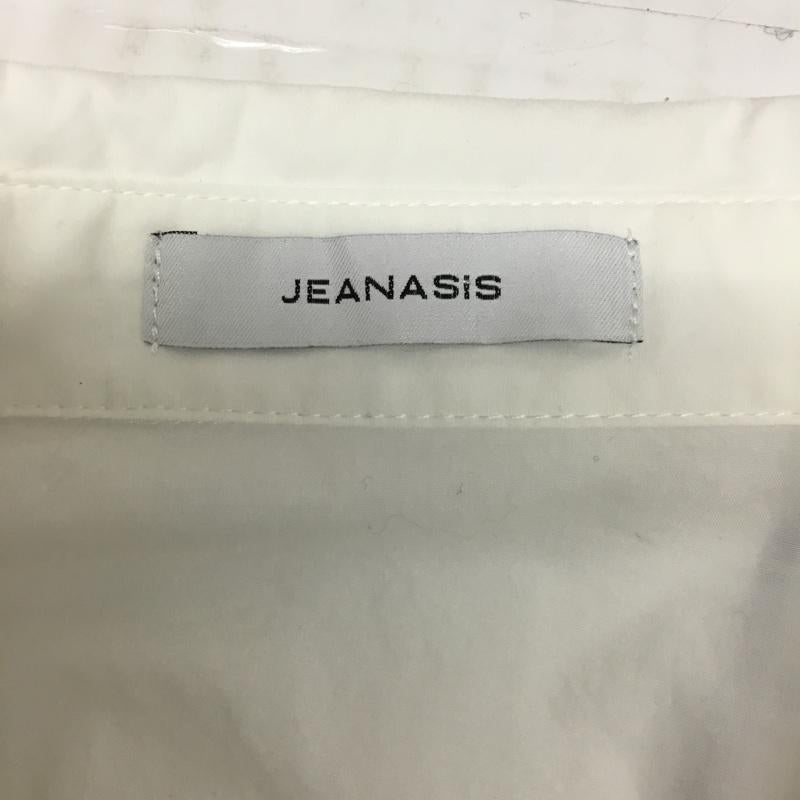 ジーナシス JEANASIS シャツ、ブラウス 長袖 JS064096MC 長袖シャツ カラーシャツ カジュアルシャツ FREE 無地 白 / ホワイト /  レディース USED 古着 中古 10100275