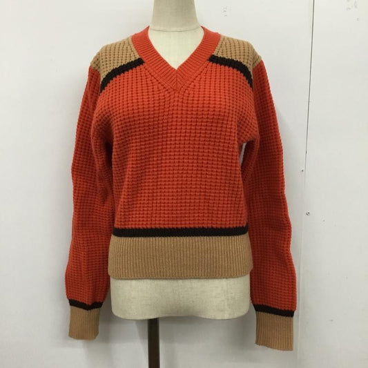 ユニクロ UNIQLO ニット、セーター 長袖 251-457956 ポップコーンニットVネックセーター UNIQLO× MARNI 長袖ニットカットソー セーター M 無地 黒 / ブラック / X ベージュ / ベージュ / X 橙 / オレンジ /  レディース USED 古着 中古 10100279