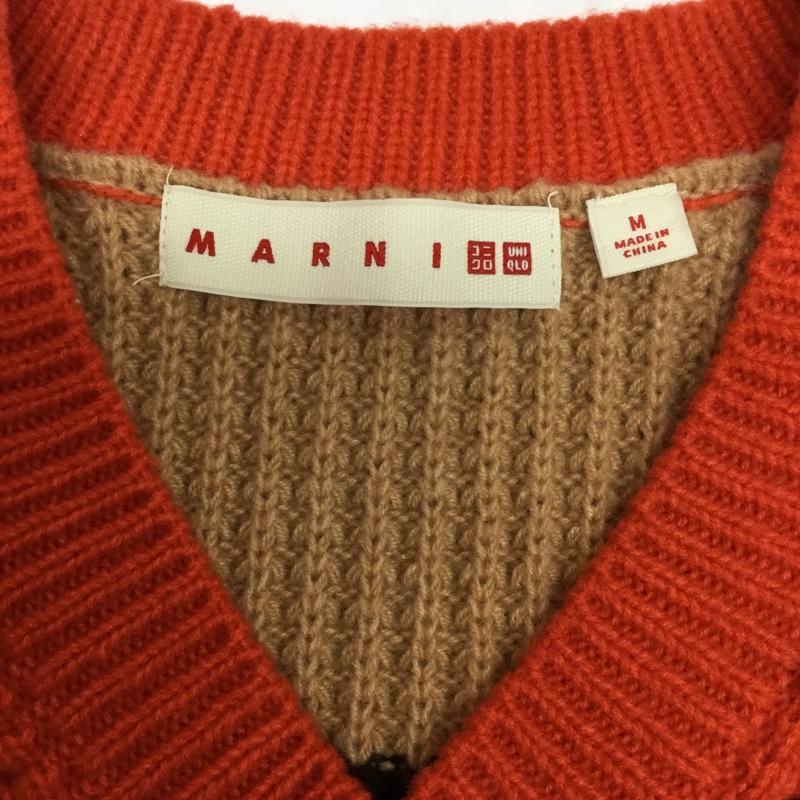 ユニクロ UNIQLO ニット、セーター 長袖 251-457956 ポップコーンニットVネックセーター UNIQLO× MARNI 長袖ニットカットソー セーター M 無地 黒 / ブラック / X ベージュ / ベージュ / X 橙 / オレンジ /  レディース USED 古着 中古 10100279