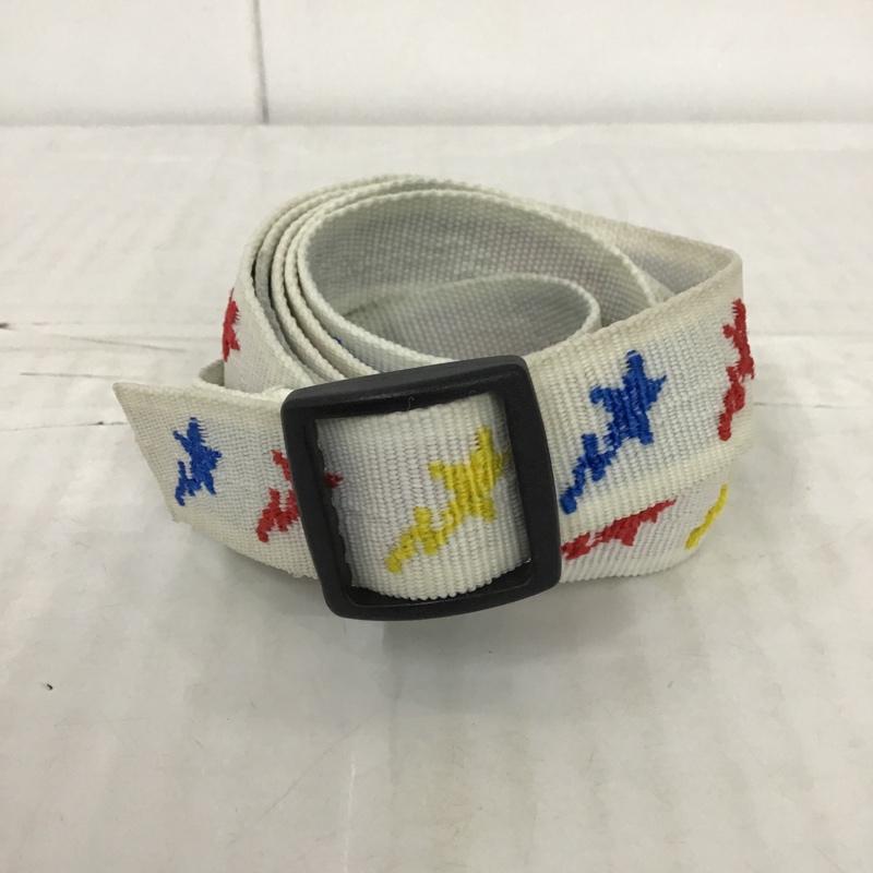 アベイシングエイプ A BATHING APE ベルト・バックル ベルト STAR BELT FREE 星 白 / ホワイト / X 青 / ブルー / X 赤 / レッド / X 黄 / イエロー /  メンズ USED 古着 中古 10100334