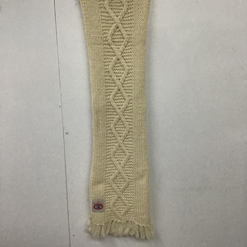 アベイシングエイプ A BATHING APE マフラー マフラー ウール フリンジ GORILLA WOOL ロゴ、文字 オフホワイト / オフホワイト /  メンズ USED 古着 中古 10100335