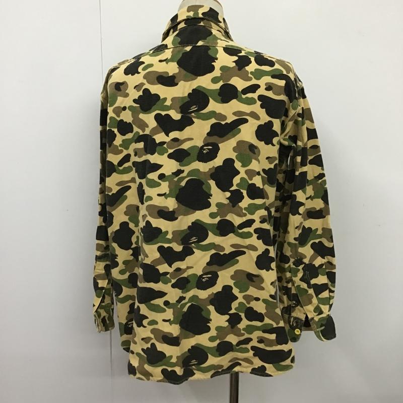 アベイシングエイプ A BATHING APE シャツ、ブラウス 長袖 A.B.Ape 1stカモ コットン 日本製 カモフラージュ柄・迷彩 ベージュ / ベージュ / X 黒 / ブラック / X 茶 / ブラウン / X カーキ / カーキ /  メンズ USED 古着 中古 10100342