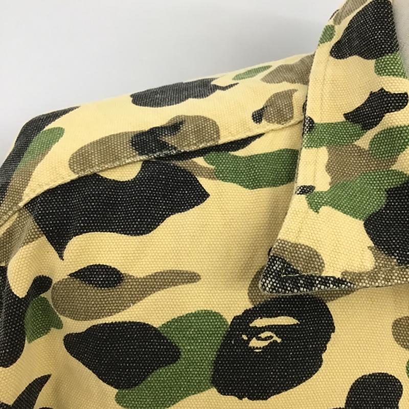 アベイシングエイプ A BATHING APE シャツ、ブラウス 長袖 A.B.Ape 1stカモ コットン 日本製 カモフラージュ柄・迷彩 ベージュ / ベージュ / X 黒 / ブラック / X 茶 / ブラウン / X カーキ / カーキ /  メンズ USED 古着 中古 10100342