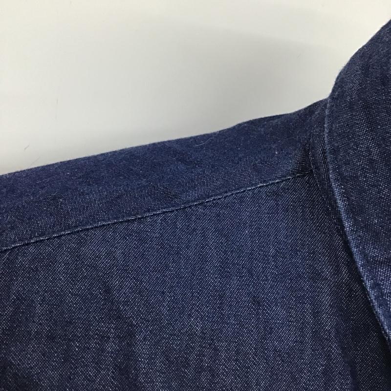 エンポリオアルマーニ EMPORIO ARMANI シャツ、ブラウス 長袖 6G1C67 1D5WZ SLIM FIT S 無地 インディゴ / インディゴ /  メンズ USED 古着 中古 10100345