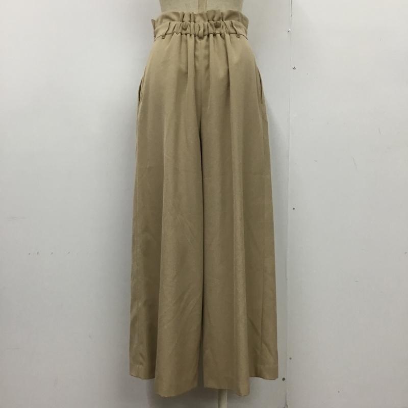 ナチュラルビューティーベーシック NATURAL BEAUTY BASIC ボトムス ボトムス 017-8130070 ワイドパンツ M 無地 ベージュ / ベージュ /  レディース USED 古着 中古 10100368