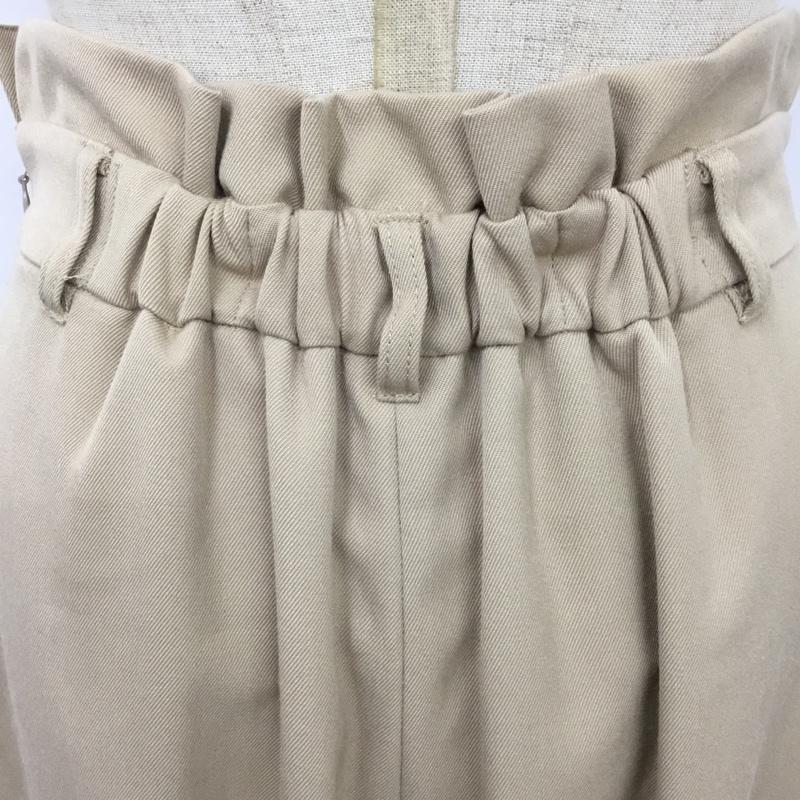 ナチュラルビューティーベーシック NATURAL BEAUTY BASIC ボトムス ボトムス 017-8130070 ワイドパンツ M 無地 ベージュ / ベージュ /  レディース USED 古着 中古 10100368