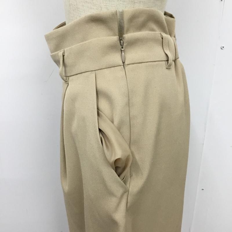 ナチュラルビューティーベーシック NATURAL BEAUTY BASIC ボトムス ボトムス 017-8130070 ワイドパンツ M 無地 ベージュ / ベージュ /  レディース USED 古着 中古 10100368