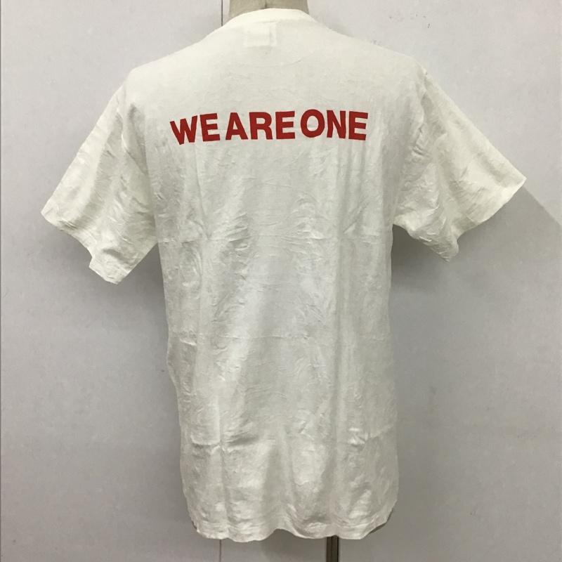 アベイシングエイプ A BATHING APE Tシャツ 半袖 半袖カットソー プリントTシャツ クルーネックカットソー L プリント 白 / ホワイト /  メンズ USED 古着 中古 10100369