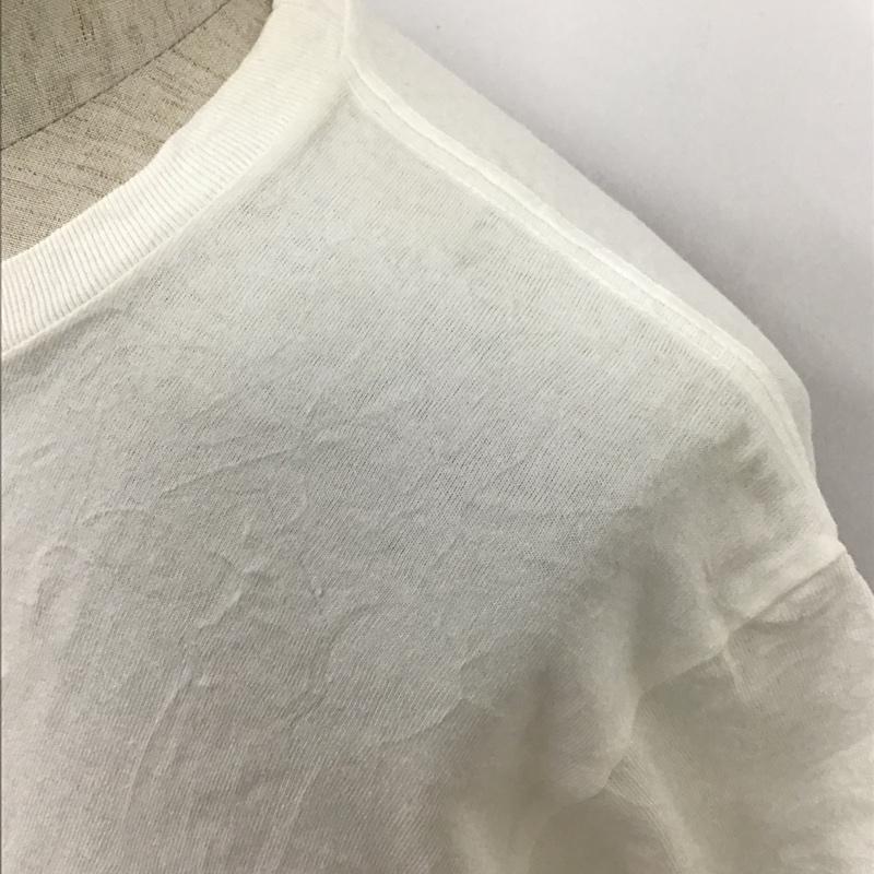 アベイシングエイプ A BATHING APE Tシャツ 半袖 半袖カットソー プリントTシャツ クルーネックカットソー L プリント 白 / ホワイト /  メンズ USED 古着 中古 10100369