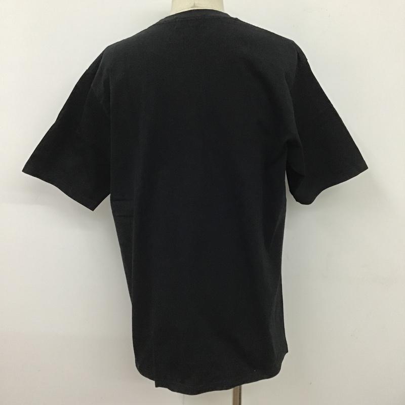 アベイシングエイプ A BATHING APE Tシャツ 半袖 半袖カットソー プリントTシャツ クルーネックカットソー XXL ロゴ、文字 黒 / ブラック /  メンズ USED 古着 中古 10100376