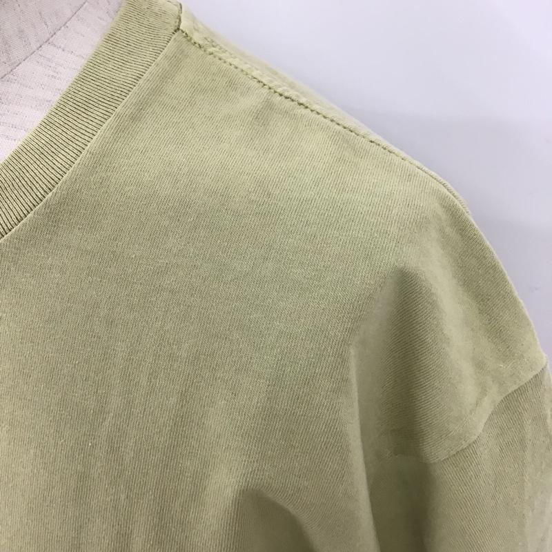 アベイシングエイプ A BATHING APE Tシャツ 半袖 半袖カットソー プリントTシャツ クルーネックカットソー XXL ロゴ、文字 カーキ / カーキ /  メンズ USED 古着 中古 10100377