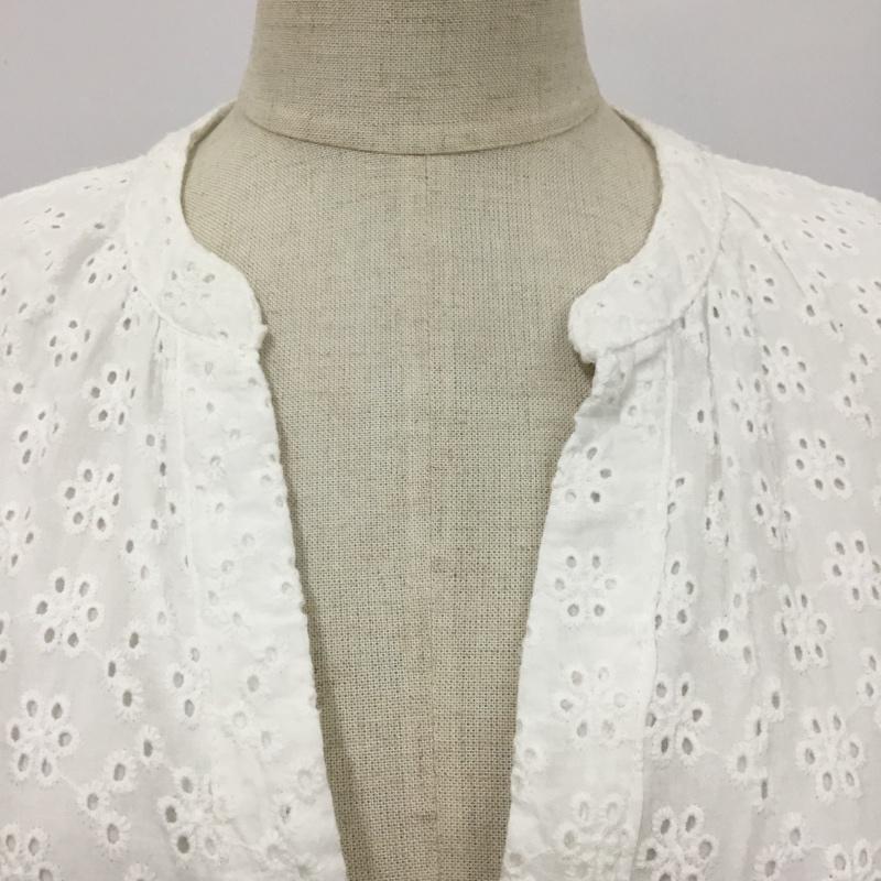 ザラ ZARA ワンピース ロングスカート 7831 770 251 Vネック エンブロイダリー XS 刺繍 白 / ホワイト /  レディース USED 古着 中古 10100391