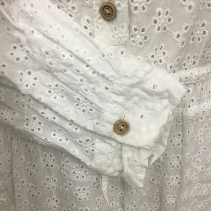 ザラ ZARA ワンピース ロングスカート 7831 770 251 Vネック エンブロイダリー XS 刺繍 白 / ホワイト /  レディース USED 古着 中古 10100391