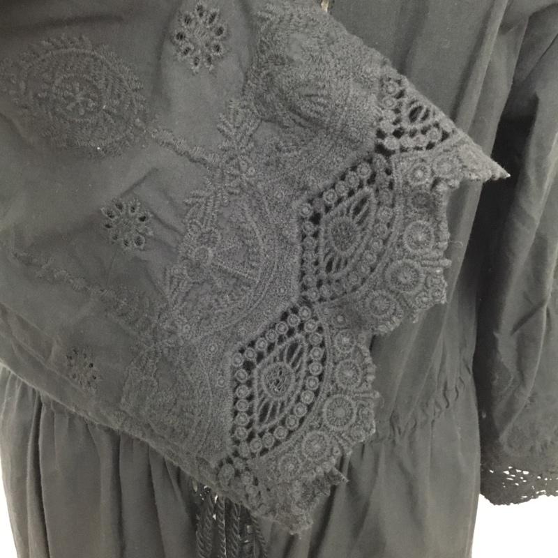 グローバルワーク GLOBAL WORK ワンピース ロングスカート GW717503MB ガウンワンピース FREE 刺繍 黒 / ブラック /  レディース USED 古着 中古 10100399