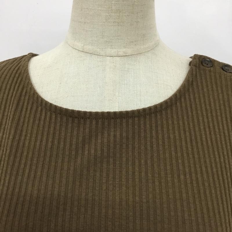 マウジー MOUSSY ワンピース ロングスカート 010BSH80-0910 BUTTON UP RIB DRESS リブ ノースリーブ FREE 無地 茶 / ブラウン /  レディース USED 古着 中古 10100411