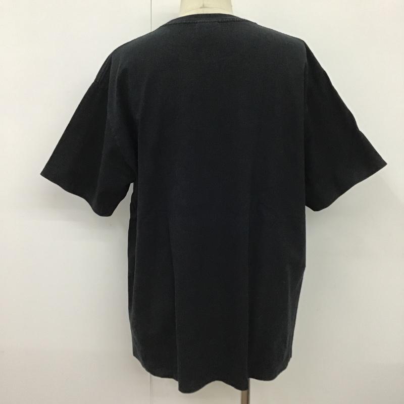 アベイシングエイプ A BATHING APE Tシャツ 半袖 半袖カットソー プリントTシャツ クルーネックカットソー XXL ロゴ、文字 黒 / ブラック /  メンズ USED 古着 中古 10100412