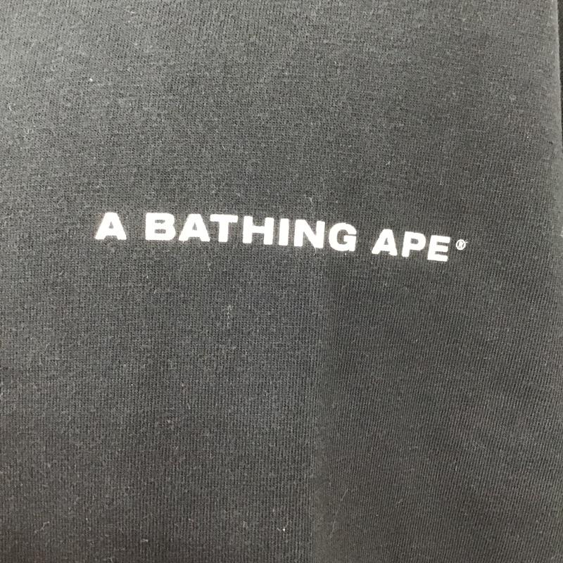 アベイシングエイプ A BATHING APE Tシャツ 半袖 XXL ロゴ、文字 紺 / ネイビー /  メンズ USED 古着 中古 10100414