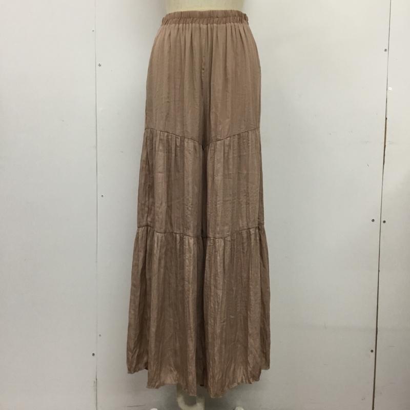 トゥーザシー To the sea ボトムス ボトムス ワイドパンツ ティアードパンツ To the sea M 無地 桃 / ピンク /  レディース USED 古着 中古 10100416