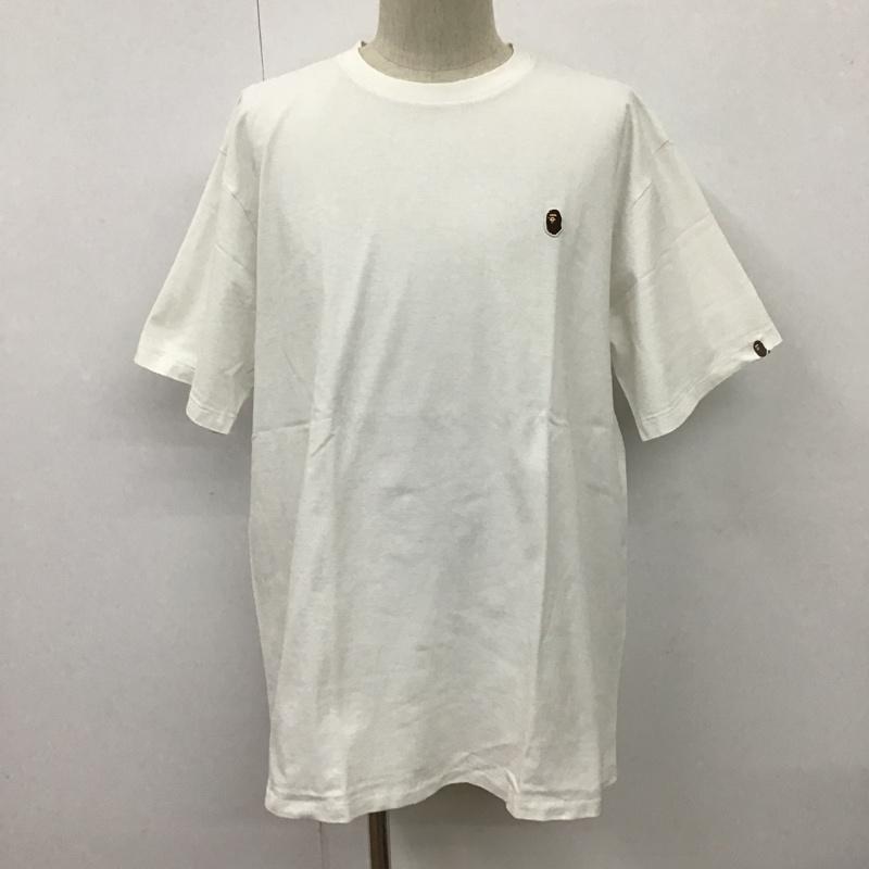 アベイシングエイプ A BATHING APE Tシャツ 半袖 ONE POINT TEE 2XL ワンポイント 白 / ホワイト /  メンズ USED 古着 中古 10100420