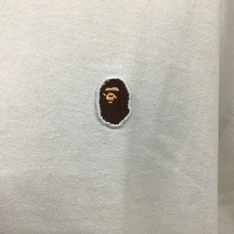 アベイシングエイプ A BATHING APE Tシャツ 半袖 ONE POINT TEE 2XL ワンポイント 白 / ホワイト /  メンズ USED 古着 中古 10100420