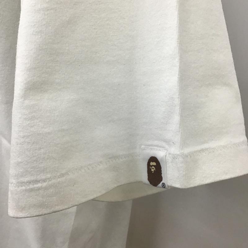 アベイシングエイプ A BATHING APE Tシャツ 半袖 ONE POINT TEE 2XL ワンポイント 白 / ホワイト /  メンズ USED 古着 中古 10100420