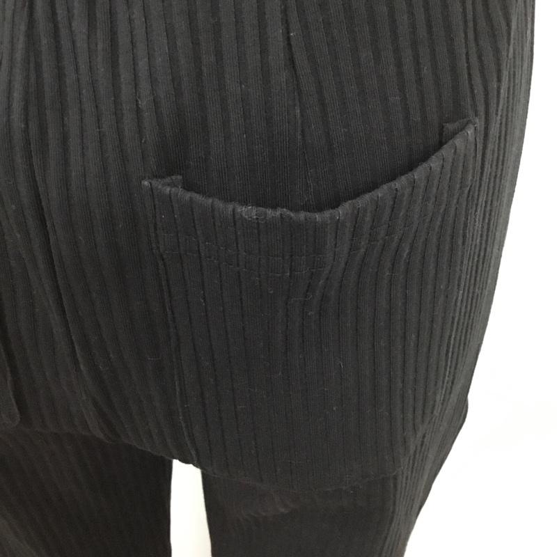 スライ SLY ボトムス ボトムス 030CSM81-4680 FRONT SLIT RIB FLARE PT リブパンツ 1 無地 黒 / ブラック /  レディース USED 古着 中古 10100423