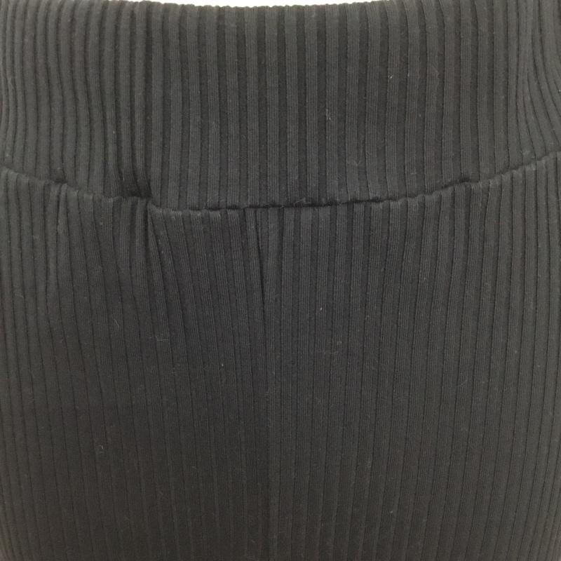 スライ SLY ボトムス ボトムス 030CSM81-4680 FRONT SLIT RIB FLARE PT リブパンツ 1 無地 黒 / ブラック /  レディース USED 古着 中古 10100423