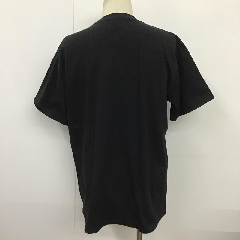 アベイシングエイプ A BATHING APE Tシャツ 半袖 クルーネック プリント XL ロゴ、文字 黒 / ブラック /  メンズ USED 古着 中古 10100428