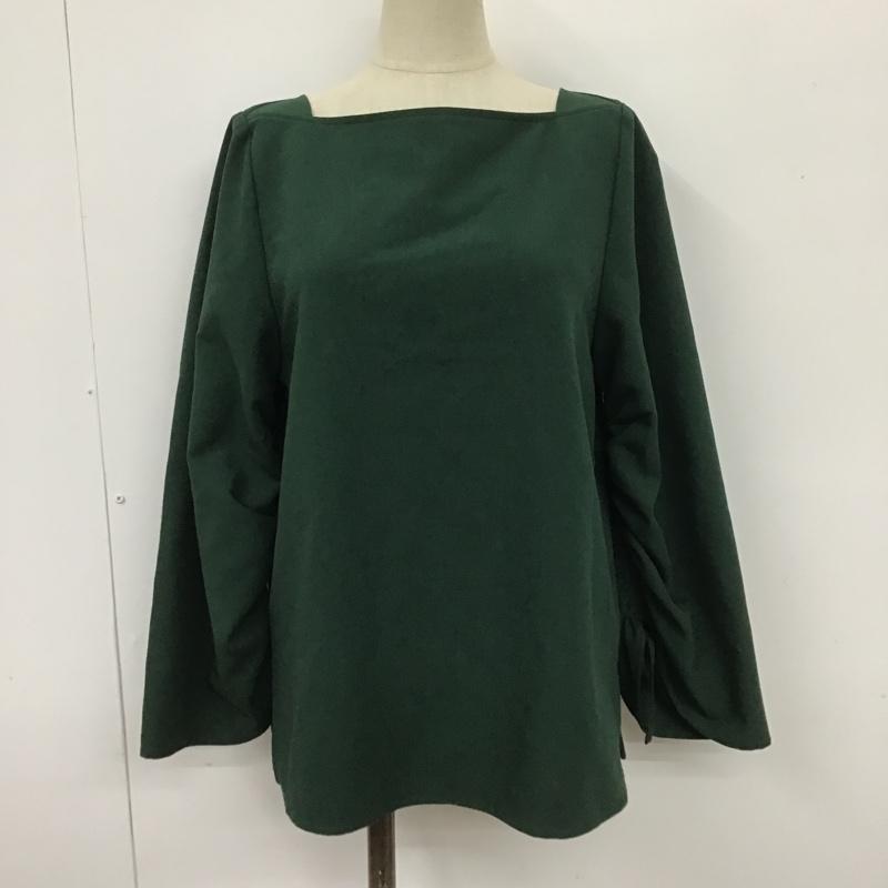 ミラオーウェン Mila Owen カットソー 長袖 1 無地 緑 / グリーン /  レディース USED 古着 中古 10100471