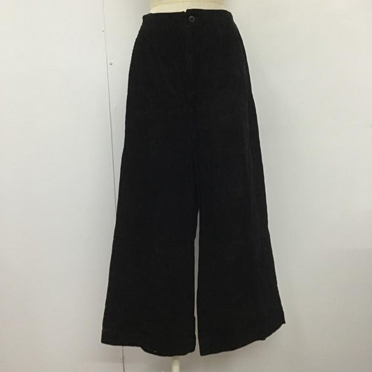グローバルワーク GLOBAL WORK パンツ ワークパンツ、ペインターパンツ コーデュロイパンツ ワイドパンツ L 無地 黒 / ブラック /  レディース USED 古着 中古 10100483