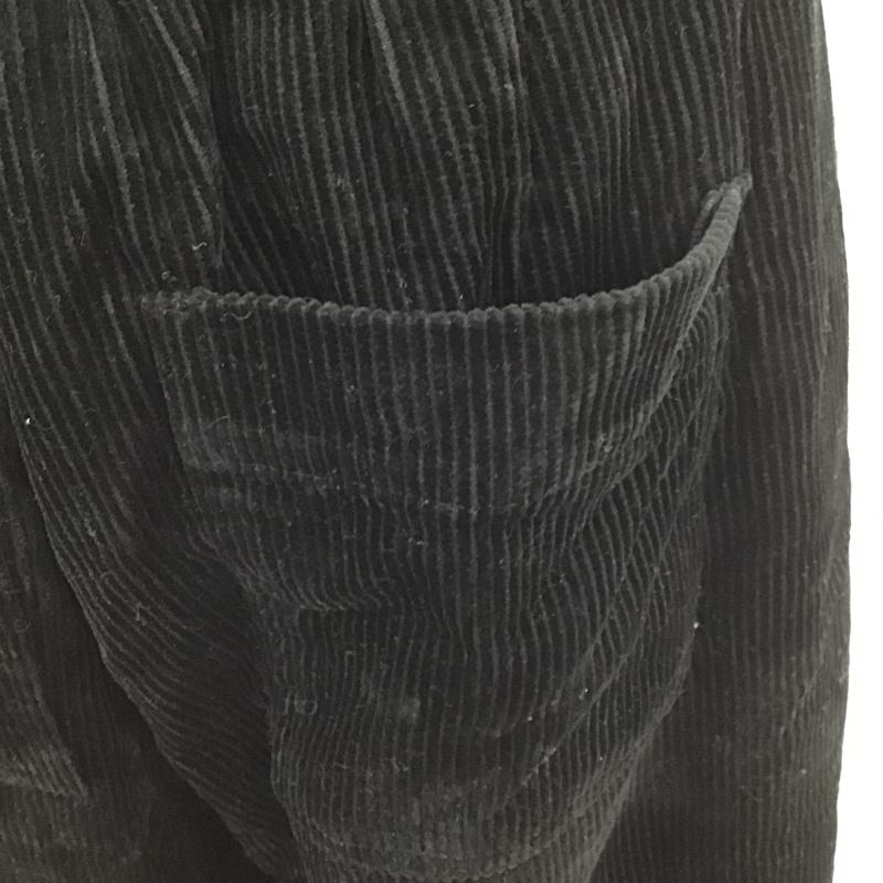 グローバルワーク GLOBAL WORK パンツ ワークパンツ、ペインターパンツ コーデュロイパンツ ワイドパンツ L 無地 黒 / ブラック /  レディース USED 古着 中古 10100483