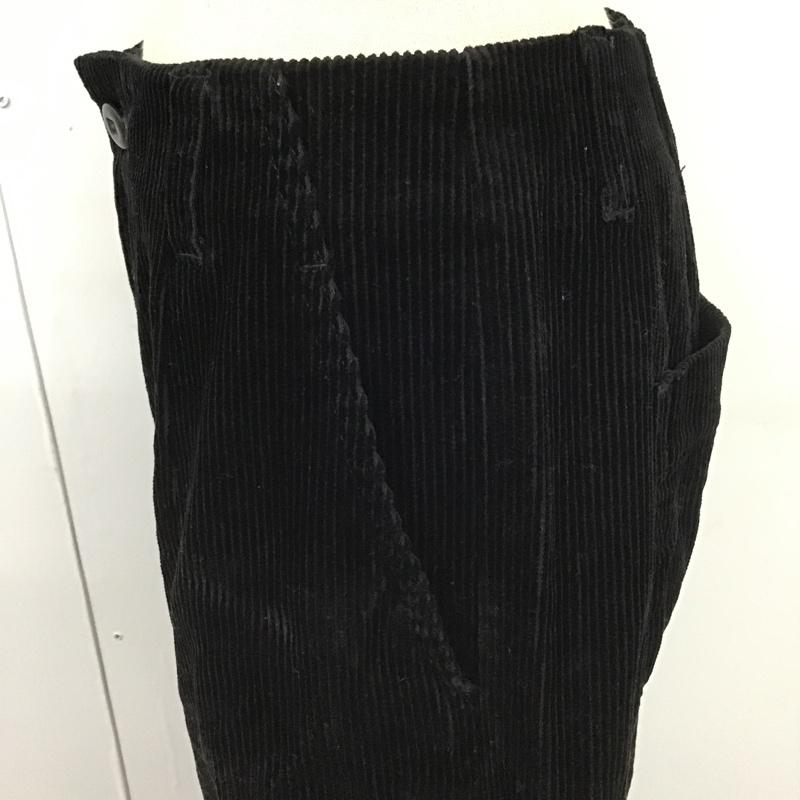 グローバルワーク GLOBAL WORK パンツ ワークパンツ、ペインターパンツ コーデュロイパンツ ワイドパンツ L 無地 黒 / ブラック /  レディース USED 古着 中古 10100483