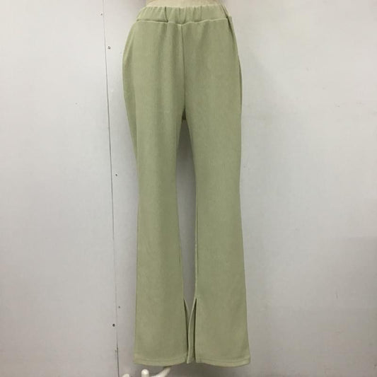 スライ SLY パンツ スラックス 030DSM81-1550 RIB FLARE FIT パンツ 2 無地 マルチカラー / マルチカラー /  レディース USED 古着 中古 10100486