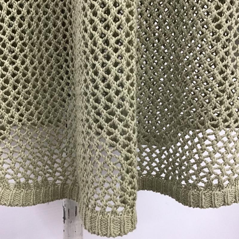 センスオブプレイスバイアーバンリサーチ SENSE OF PLACE by URBAN RESEARCH ニット、セーター 長袖 AA14-22A009 メッシュプルオーバー 無地 カーキ / カーキ /  レディース USED 古着 中古 10100488