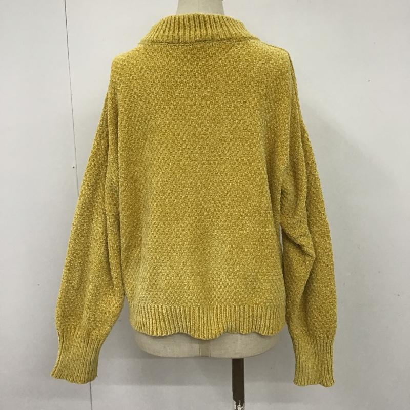 サマンサモスモスブルー Samansa Mos2 blue ニット、セーター 長袖 FREE 無地 黄 / イエロー /  レディース USED 古着 中古 10100494