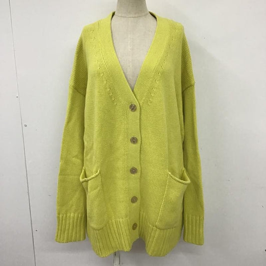 ローリーズファーム LOWRYS FARM カーディガン 長袖 FREE 無地 黄緑 / イエローグリーン /  レディース USED 古着 中古 10100506