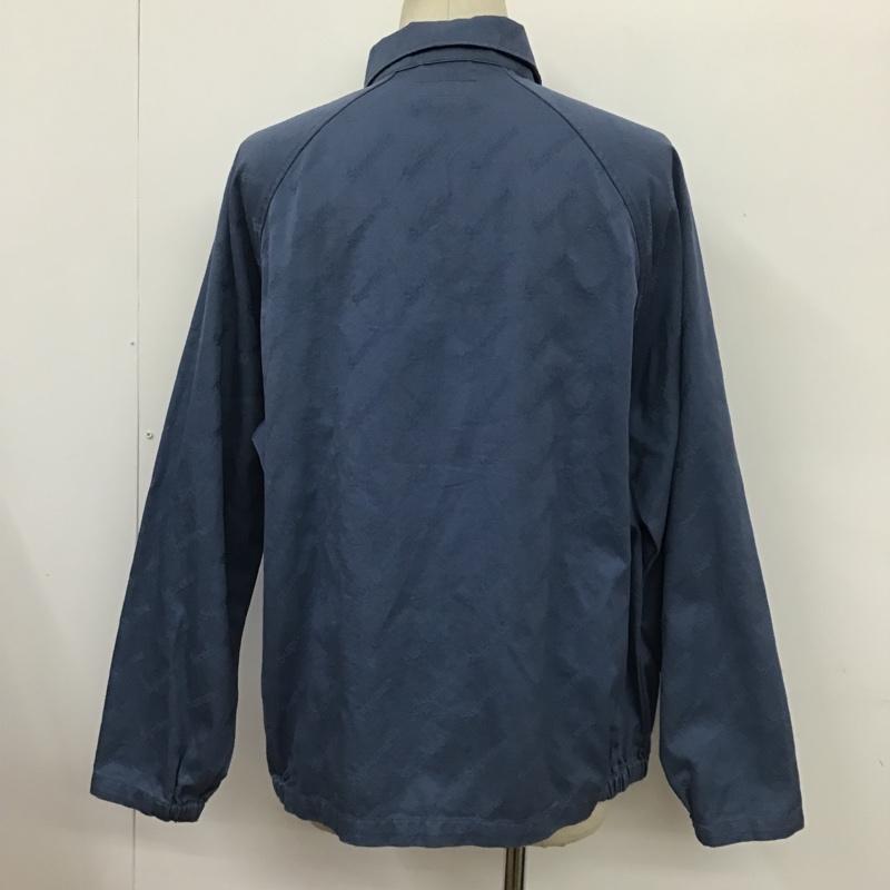 シュプリーム Supreme ジャケット、上着 ジャケット、ブレザー 19AW Snap Front Jacquard Logos Twill Jacket L ロゴ、文字 青 / ブルー /  メンズ USED 古着 中古 10100538