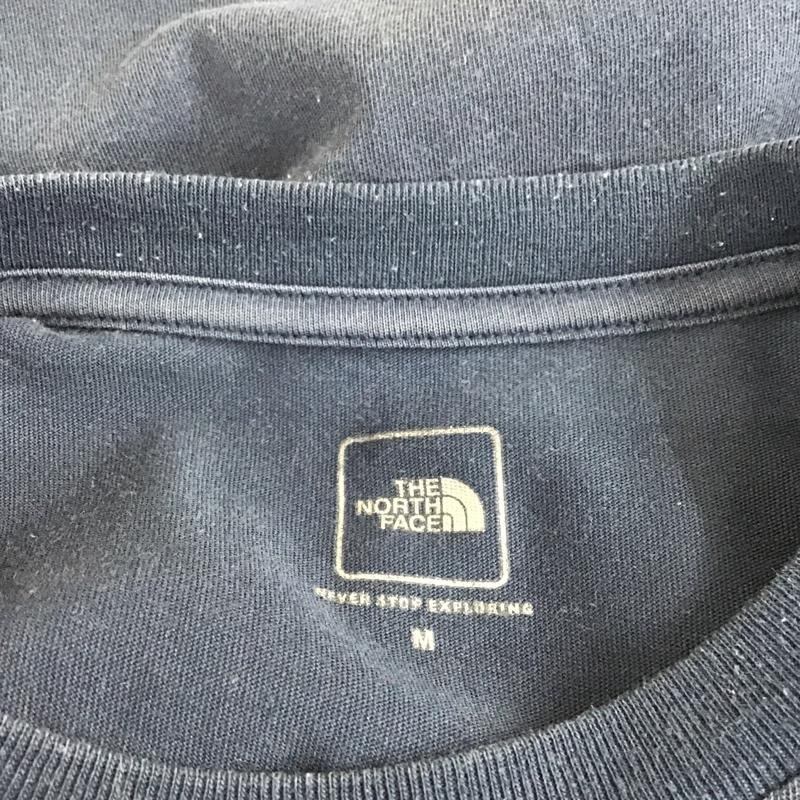 ザノースフェイス THE NORTH FACE Tシャツ 半袖 プリントt M プリント 紺 / ネイビー /  メンズ USED 古着 中古 10100548