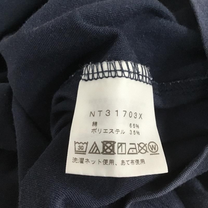 ザノースフェイス THE NORTH FACE Tシャツ 半袖 プリントt M プリント 紺 / ネイビー /  メンズ USED 古着 中古 10100548