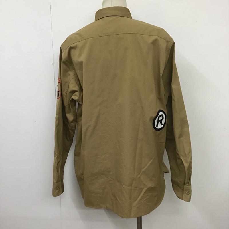 アベイシングエイプ A BATHING APE シャツ、ブラウス 長袖 ボーイスカウトシャツ L 無地 ベージュ / ベージュ /  メンズ USED 古着 中古 10100562