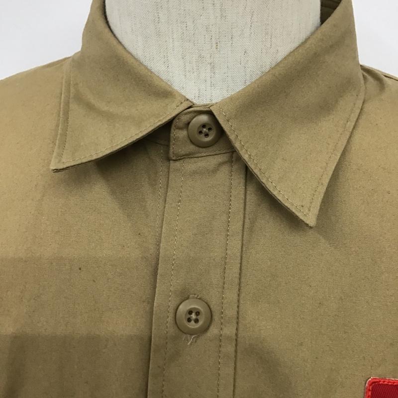 アベイシングエイプ A BATHING APE シャツ、ブラウス 長袖 ボーイスカウトシャツ L 無地 ベージュ / ベージュ /  メンズ USED 古着 中古 10100562