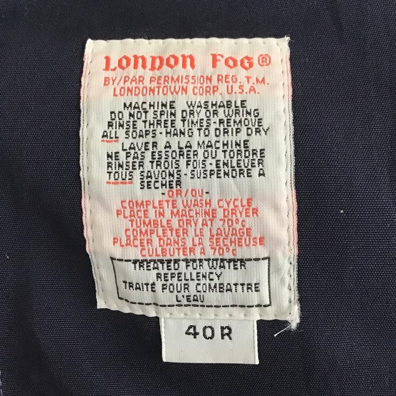 ロンドンフォグ LONDONFOG ジャケット、上着 ジャンパー、ブルゾン ロングジャケット トレンチコート カジュアルジャケット カラージャケット 40 無地 紺 / ネイビー /  メンズ USED 古着 中古 10100576