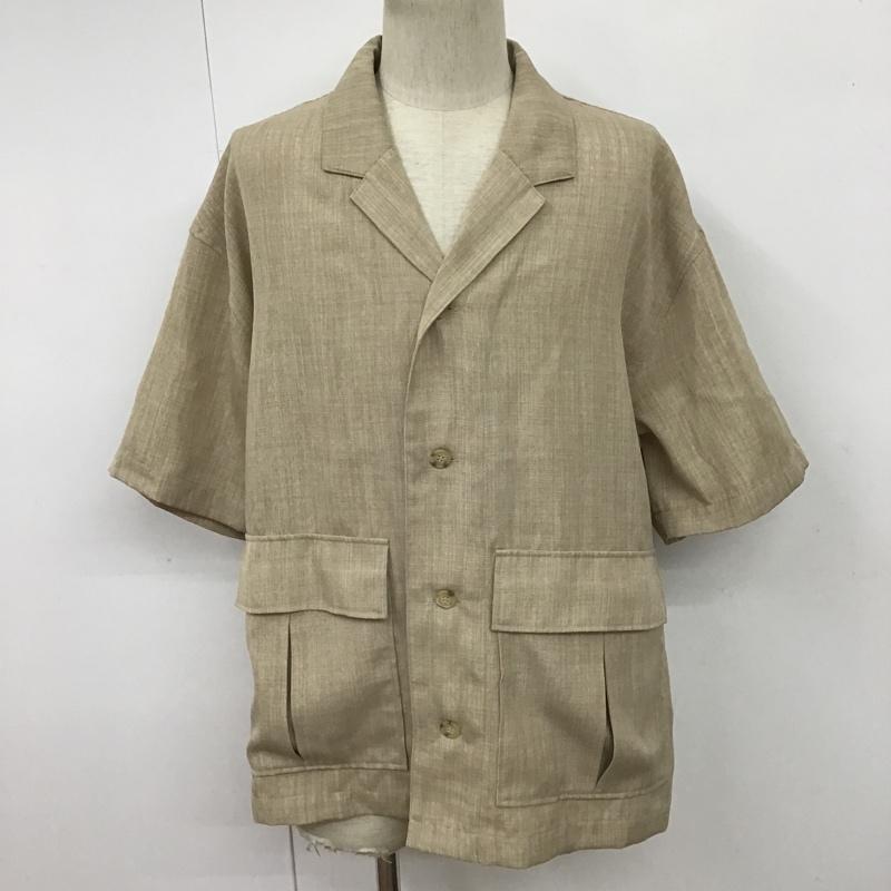 フリークスストア FREAK'S STORE シャツ、ブラウス 半袖 202-1030 半袖シャツ カラーシャツ カジュアルシャツ 無地シャツ M 無地 ベージュ / ベージュ /  メンズ USED 古着 中古 10100581