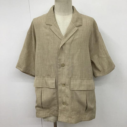 フリークスストア FREAK'S STORE シャツ、ブラウス 半袖 202-1030 半袖シャツ カラーシャツ カジュアルシャツ 無地シャツ M 無地 ベージュ / ベージュ /  メンズ USED 古着 中古 10100581