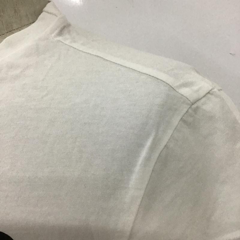 ザノースフェイス THE NORTH FACE Tシャツ 半袖 半袖カットソー プリントTシャツ クルーネックカットソー S ロゴ、文字 白 / ホワイト /  メンズ USED 古着 中古 10100595