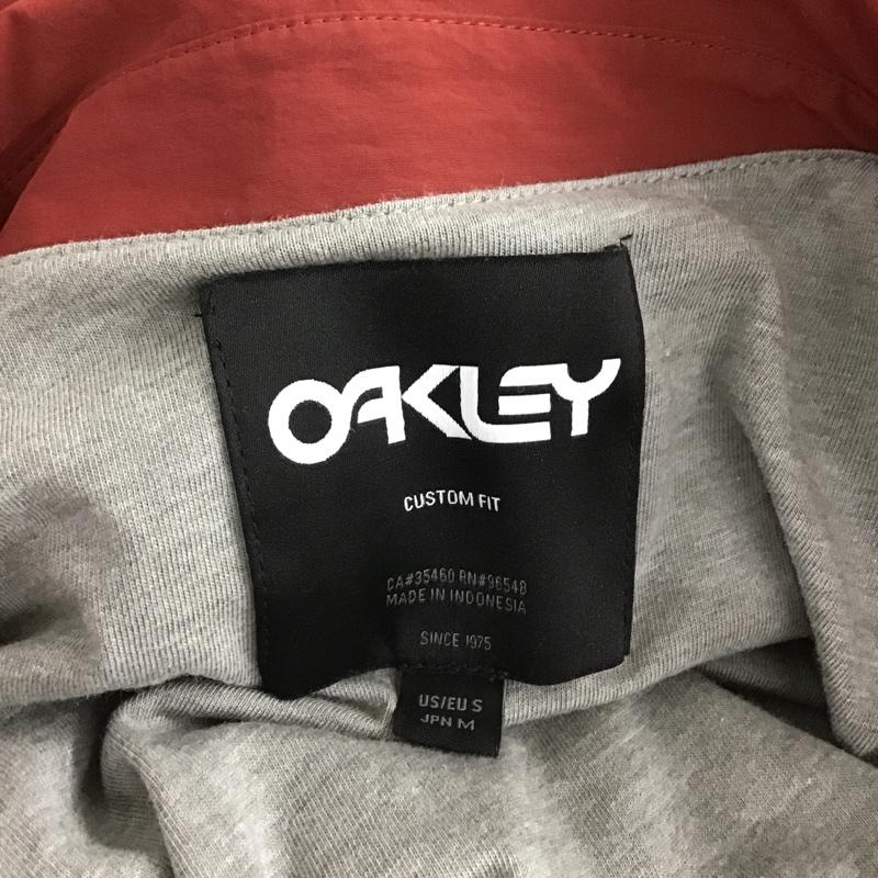オークリー OAKLEY ジャケット、上着 ジャンパー、ブルゾン ナイロンジャケット カラージャケット 前開きジャンパー カラージャンパー M ロゴ、文字 えんじ / ワインレッド /  メンズ USED 古着 中古 10100598