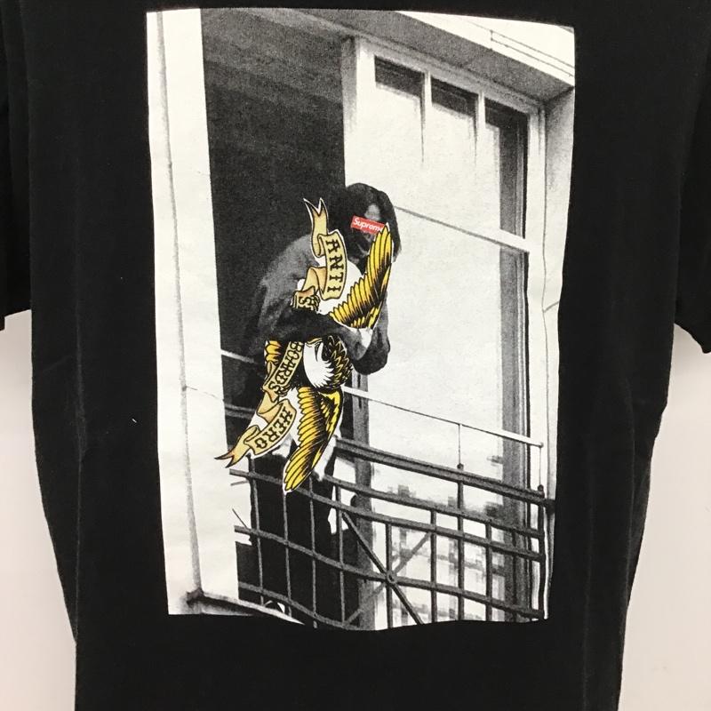 シュプリーム Supreme Tシャツ 半袖 Anti Hero Balcony Tee M プリント 黒 / ブラック /  メンズ USED 古着 中古 10100600