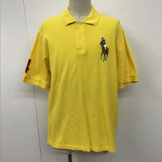 ポロバイラルフローレン Polo by RALPH LAUREN ポロシャツ 半袖 ビッグポニー L 刺繍 黄 / イエロー /  メンズ USED 古着 中古 10100617