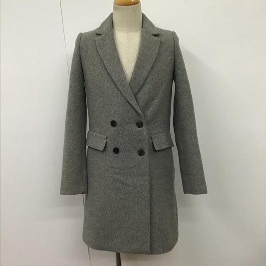 ザラ ZARA コート コート一般 チェスターコート XS 無地 灰 / グレー /  レディース USED 古着 中古 10100619