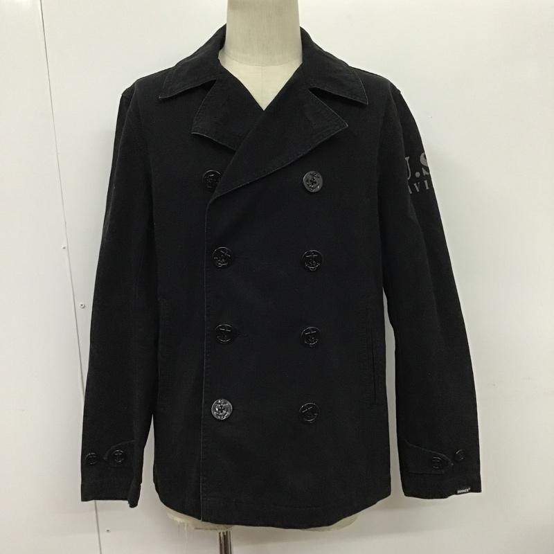 アヴィレックス AVIREX ジャケット、上着 ジャケット、ブレザー 6192080 ミリタリー L ロゴ、文字 紺 / ネイビー /  メンズ USED 古着 中古 10100640
